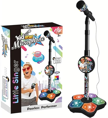 SGM karaoke machine - karaoke machine kids - kids microphone with Stand - MP3 Mode & Adjustable Stand Gift for Age 3+ Years Old Children - 5350A