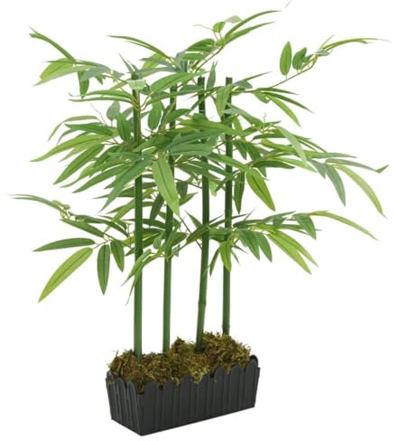 Home Garden,Künstlicher Bambusbaum, 240 Blätter, 80 cm, Grün