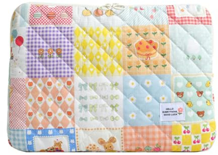 CRGANGZY Laptop Carrying Case Protective Notebook Case Cute Computer Sleeve for 11-15 Inch Laptop Tablet (Colorful 2)