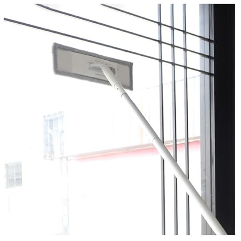 Limpiacristales Limpiador de Ventanas Varilla De Limpieza De Ventanas De Aluminio De 3, 4, 5, 6 Y 7 M, Herramienta De Limpieza De Vidrio Empalmada Para Balcón/baño, Juego De Escobilla De Goma(4.11m/13