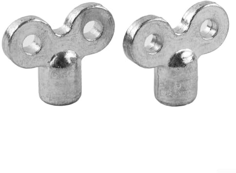 Radiator ventilation key with 5x5mm square socket made of zinc alloy, designed to assist in bleeding radiators and reducing heating noises (C)
