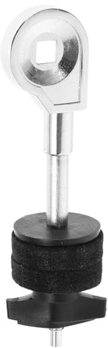 Mikinona Metall Beckenstaplerhalterung mit Pufferfunktion Schlagzeug Hardware Zubehör Stabiler Beckenständer Aufsatz nicht Locker Werdend für Schlaginstrumente