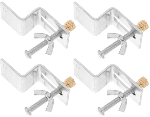 WESIEVYA Undermount Sink Mounting Brackets Set with Screws for Basins and Undermount Sinks, Iron Material with Secure and Stable Hold, Elegant Design for Kitchen and Bathroom Installation