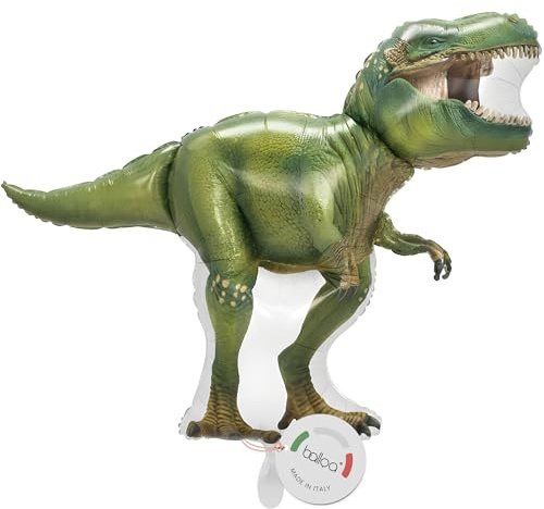 Balloa Folieballong XXL T-Rex dinosaurie, heliumballong, barnfödelsedag, ballong dinosauriemotiv för fest, festdekoration, födelsedag, present till barnfödelsedag, pojke flicka, dinosauriedekoration