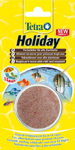 TetraMin Holiday Ferienfutter (Gelfutterblock für eine ausgewogene Ernährung aller Zierfische über einen längeren Zeitraum der Abwesenheit bis zu 14 Tagen), 30 g