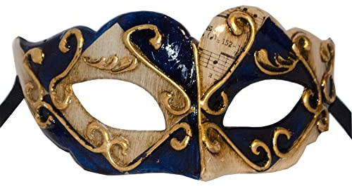 LannaMask Handgefertigte Venezianische Maske Augenmaske Colombina Ballmaske Karneval Fasching Kinder (C01)