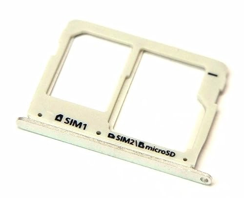 handywest Kompatibel mit Samsung Galaxy A5 SM-A510F N (2016) Silver Simkarten Micro SD Halter SIM Card Adapter Einschubfach Holder Adapter Halterung Schlitten Nano SIM Halter Fach Tray Slot