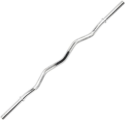 HXEFNA Hantelbügel, 59-Zoll-Massivstahl-Hantelgewichtstab, 25Mm Durchmesser Anti-Rutsch-Handgriff, Für Körperpumpe Gewichtheben Fitness Training Workout Zu Hause Fitnessstudio