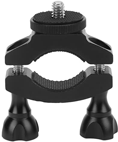 Akozon Fahrrad-Kamerahalterung, Super-Klemme, Motorradlenkerhalterung, Kamerahalterung aus Aluminiumlegierung, Adapter mit 1/4 Zoll Gewinde