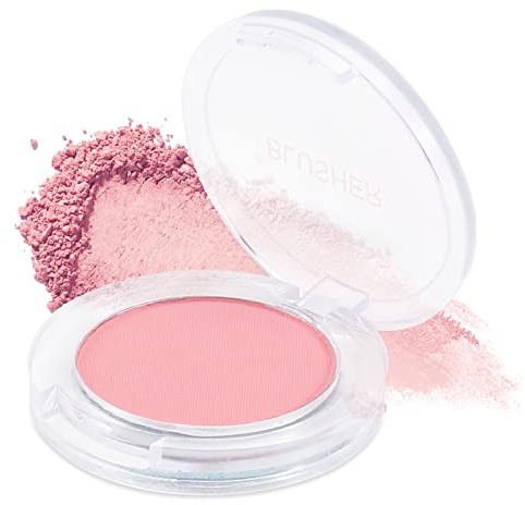 Boobeen Single Color Blush Face Blush Palette Matte Baked Makeup Blush Powder High Pigment Pressed Blush, Long-lasting Colorful, Blends Easily, Lightweight