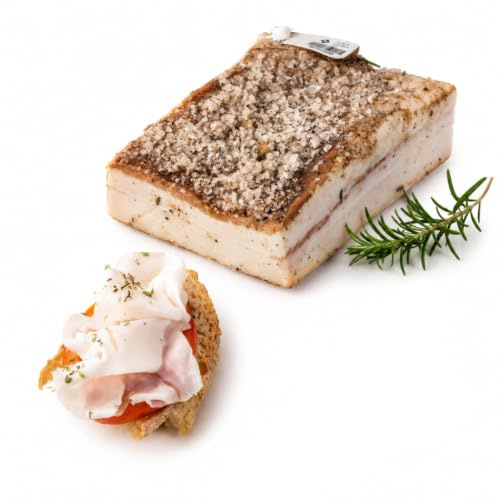 Mafalda Lardo di Colonnata IGP (1 kg). Produit d'Italie, spécialité toscane.