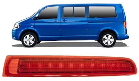 DM Autoteile 137245 3. Bremsleuchte rechts Rot kompatibel für VW Multivan T5 T6 Transporter Bus alle Fhzg.