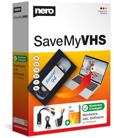 Nero SaveMyVHS | Montaggio video | Digitalizzazione cassette | Windows 11/10 / 8/7