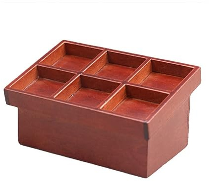 Dollhouse Accessories 1:12 Scale Fruite Vegetable Rack Food Display Furniture Grocery Store Miniature Furniture Decoration Ornament (Brown)