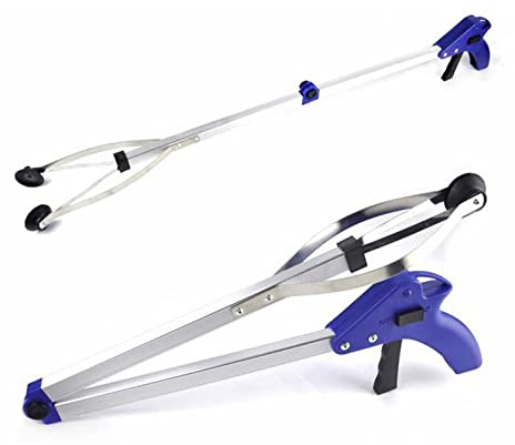 ANKROYU Grabber Reacher Werkzeug, Faltbares Greifzangen für Senioren, 81cm Aluminium Müllzange, rutschfest Gummi Greifer, Leichte Greifhilfe für Menschen mit Behinderung