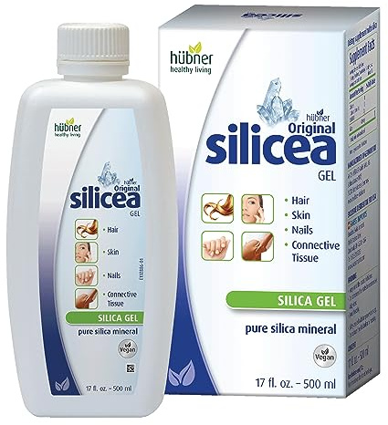 Hubner Original Silicea Gel 17 fl oz / 500 ml for Hair, Skin, Nails, and Connective Tissue, Pure Colloidal Silica Gel Formula, No Additives or Preservatives