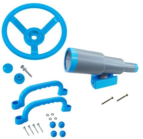 MagiDeal Accessoires d'aire de jeux pour balançoire, accessoires pour balançoire, cadeaux de saint-valentin pour enfants, pièces de bateau pirate pour, bleu