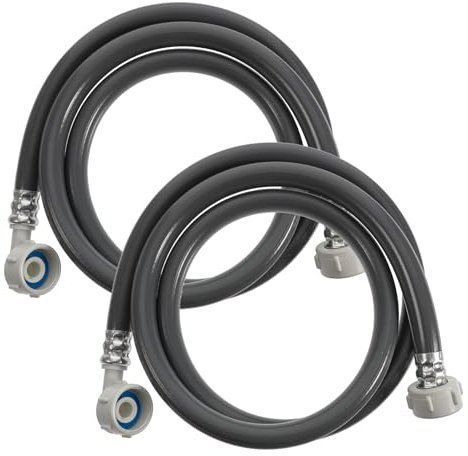UKCOCO 2pcs Long Washer Machine Water Inlet Hose PVC Washer Pipe Connector for Washing Machines