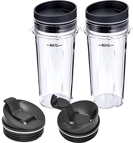 16oz Blender Cup Ninja-Single Serve Cup with Lid and Seal Lid Juicer Cup Drinking Bottle Travel Drinking Jars Juicer Cups with Lids