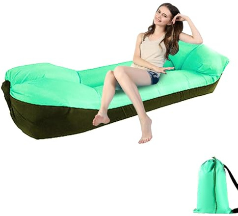 Chaise longue gonflable – Canapé gonflable anti-fuite | Facile à installer pour les adultes, parfait pour l'équipement de randonnée, la chaise de plage, les festivals de musique, design léger et