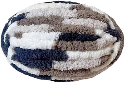 Grobes Garn zum Handstricken, Chenille-Garn, grobe Regenbogenwolle, 250 g, Strickwolle, Rovingfaser, Samtgarn, handgestricktes Häkelgarn, DIY-Pullover-Häkelwolle (A26)