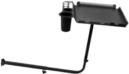 perfeclan Rotating Salon Tray Barber Styling Chair Tray, Portable Barber Chair Tray Styling Chair Tray for Coloring Bowls Various Combs