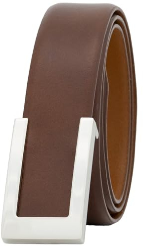 LINDENMANN Koppel-Gürtel Herren Vollrindleder cognac, Farbe/Color:braun, Size US/EU:Bundweite 90 cm Gesamtlänge 105 cm W 35.4 L