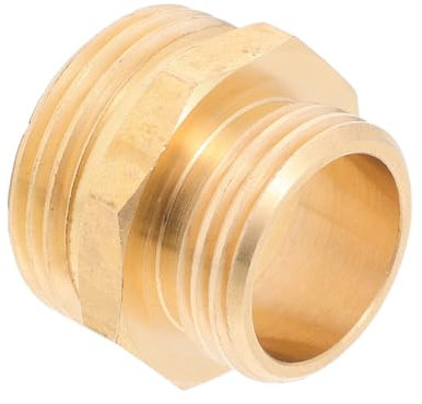 HIAKDOFT Raccordo Ottone Maschio Adattatore Riduttore per Tubi da Giardino Compatibile con Sistemi Idraulici e Attrezzature per Facile da Installare e Resistente