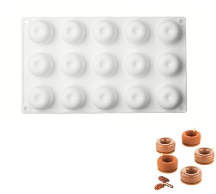 Silikon Backform, Silikon Mousseform, Mini Donut Form, für Pralinen, Eiswürfeln, Gelee, Mousse