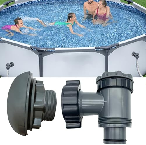 GZWY EIN/Aus Kolbenventil mit Sieb, Pool Zubehör für Hnemix Intex Coleman Pool Ersatzteile, Pool Plunger Ventil, Pool Absperrventil für oberirdische Schwimmbecken und Poolfilterpumpe (A)