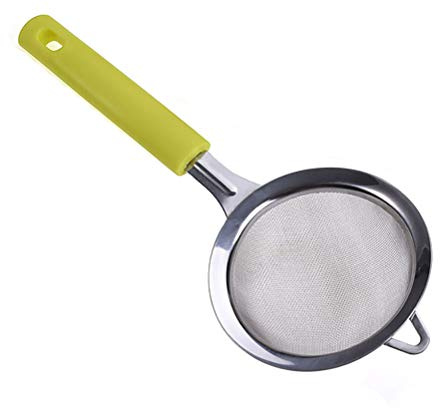 Cocoarm 16 Mesh Setaccio Acciaio Inossidabile, Filtro Farina da in ABS Alimentare e Acciaio Inossidabile 304 per Setacciare Zucchero a Velo (Come mostrato)