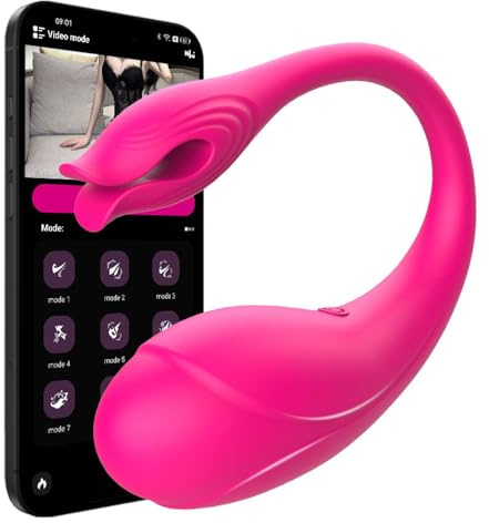Seckoe Vibrator mit APP Steuerung, Sex Spielzeug für die Paare & Frauen leise wasserdicht, 9 Vibrationsmodi Klitoris Vibratorensets für Frauen mit Fernbedienung
