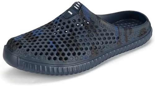 SAGUARO Zuecos para Hombre y Mujer Respirables Zapatos Azul Marino 40EU