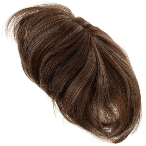 Damen Haarteil für Dünnes Haar Kurz Gelockt, Gold, Hitzefaser | Füllt Lichte Stellen, Natürlicher Look, Angenehm zu Tragen, Vielseitig Kombinierbar