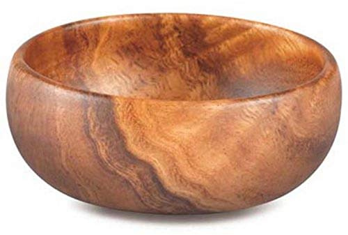 Pacific Merchants Acaciaware rund calabashskål, 4-Inch by 1.5-Inch, Brun