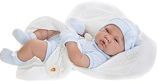 Muñecas Antonio Juan - Muñeco Rn Niño C/Toquilla 42 Cm 132-5063