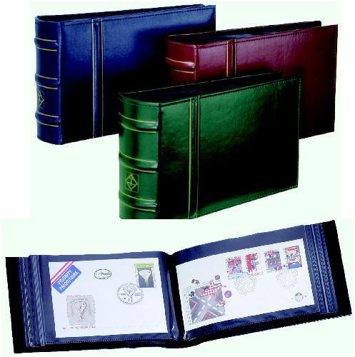 LEUCHTTURM FDC, Brief-Album Classic Design Tannengrün - Briefmarken für Sammler