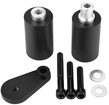 Motorrad Sturzschutz Set,Frame Sliders Kit-Duokon Metal + ABS Sliding Frame Guard Kit, Motorradersatzteile Frame Dust Cover Crash Protector Kit für YZF R6 R6S 2003-2008