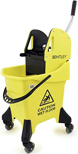 Kentucky - Secchio per mocio, 31 l, giallo, contenitore in plastica, gamma di prodotti Bentley – 31 l, capacità di stoccaggio 31 l, liquido