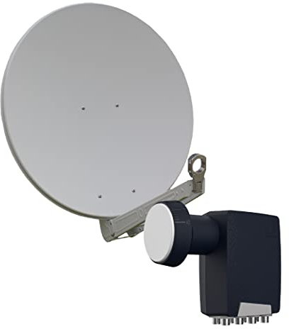 Gibertini OP 75 SE - Alu-Antenne - Weiss - 8 Teilnehmer mit Octo-LNB
