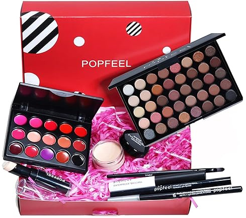 Holzsammlung Makeup Kit for Women Full Kit, All in One Makeup Gift Set for Girls Teenagers Beginners, Cosmetic Make up Set with Lipgloss Eyeshadow Palette Brush Concealer Mascara Eyeliner Pencil #3