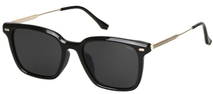JOOX Retro Rechteckig Sonnenbrille Herren Damen,Vintage Polarisiert Quadratische Brille with UV400 Schutz, Trendy Rahmen mit Metallbügel 91s Fahrerbrille Reise
