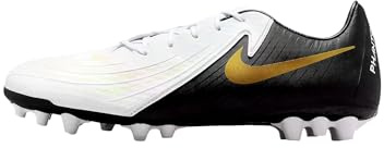 Nike Botas de fútbol Phantom Gx II Academy AG para Hombre, White Black Mtlc Gold Coin, 44 EU