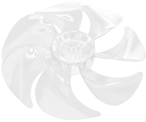 Zerodeko Pales De Ventilateur Sur Pied De 12 Pouces 7 Feuilles Pales Ventilateur Universelles En Plastique Avec Couvercle D'écrou Feuilles Transparentes Remplacement Pour Fournitures