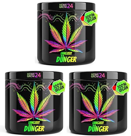 Homegrow24 Cannabis Dünger Indoor & Outdoor Langzeitdünger und Mykorrhiza Wurzelaktivator - Wachstums & Blütephase Grow & Bloom Hanfdünger Starter Set (3x270g)