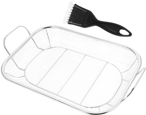 BESPORTBLE 1set Grilling Basket Inossidabile Vassoio Multi- Per Barbecue Per All Utensile Versatile Per e Facile e Portatile