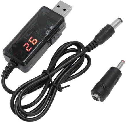 MtlaVishy Power Bank Router Cable Alta definición Pantalla Digital Múltiple Protección de Seguridad Acceso ininterrumpible en Internet para Alimentar enrutadores y módems ópticos