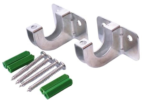 perfk 2 Pezzi Ganci da Parete per avvolgitubo da Giardino, Supporto per Tubo dell'Acqua, Ganci per avvolgitubo da Giardino, Supporto per da Giardino per