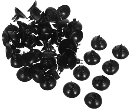 BESPORTBLE 50pcs Aquarium Suction Cup Clips with Black Suckers and Tube Clamps Plastic Fish Tank Hose Holders for Airline Tubing and Filter Pipe Stability in Aquariums