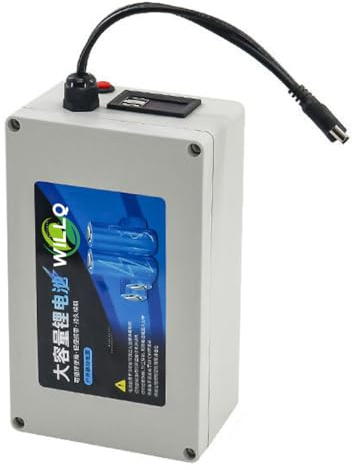 WILLQ Wiederaufladbarer 12-V-Lithium-Akku 10Ah 20Ah 30Ah 40Ah 50Ah 60Ah 80Ah 100Ah als Notstromversorgung für solarbetriebene Außen-Leuchtkästen zur Überwachung und Werbung,12v 20ah